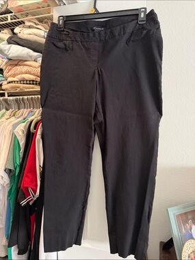 Zac & Rachel Black Cropped Straight Trousers